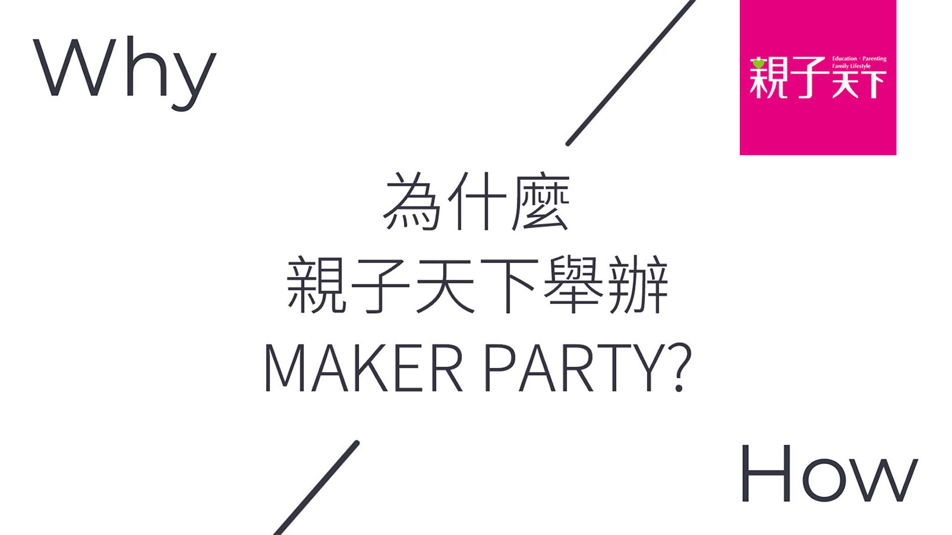 為什麼舉辦Maker Party？